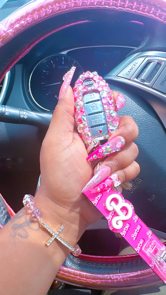 Pink Bling Key Fob Cover